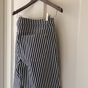 Current/Elliott cropped Lexton blue & white jeans